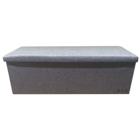 (Hampton & Stewart, Gray, Three-tier) Foldable Storage Bench